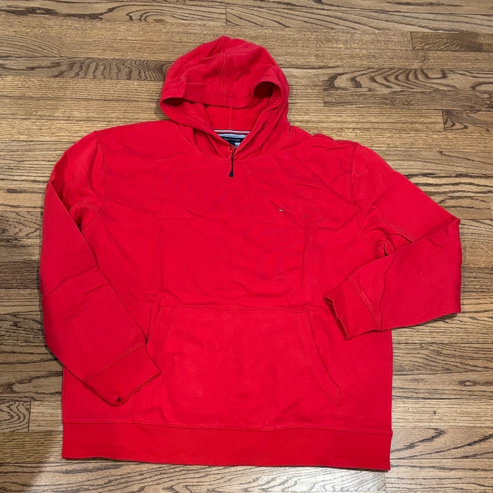 Tommy Hilfiger Red Hoodie - Signature Logo XXL